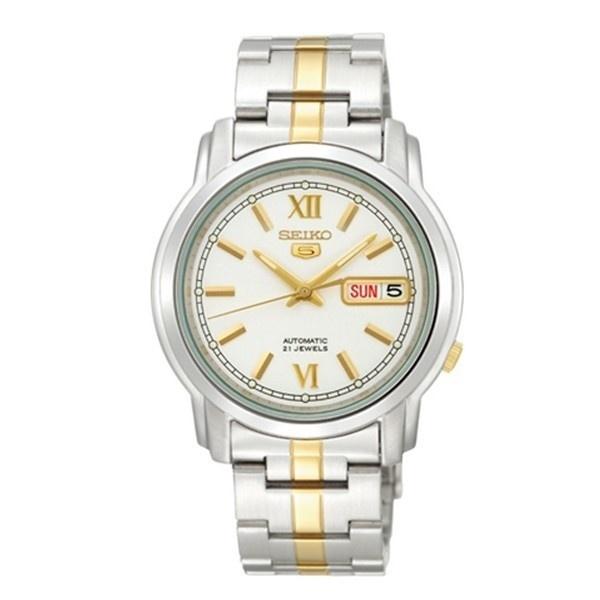 Seiko Series 5 Automatic Two-Tone Stainless Steel Watch SNKK83 