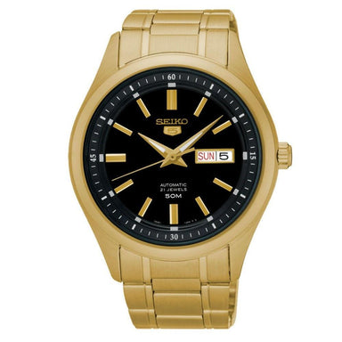 Seiko Series 5 Automatic Gold-Tone Stainless Steel Watch SNKN98 
