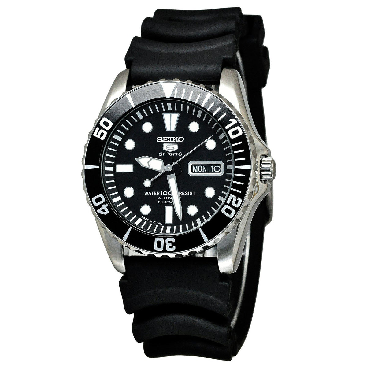 Seiko Automatic Rubber Watch SNZF17J2 — 12oclock.us