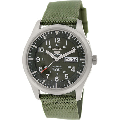 Seiko 5 Automatic Automatic Green Canvas Watch SNZG09 