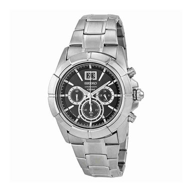 Seiko  Quartz Chronograph Stainless Steel Watch SPC099 