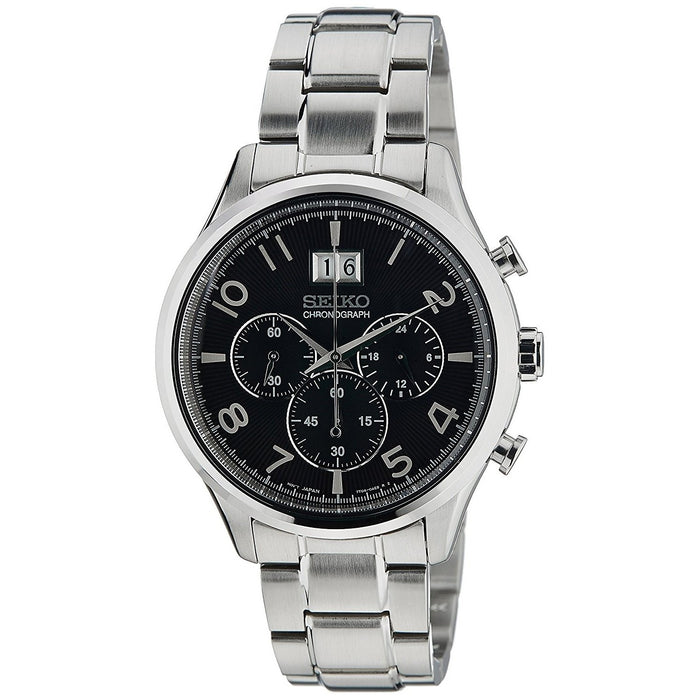 Seiko  Quartz Chronograph Stainless Steel Watch SPC153 