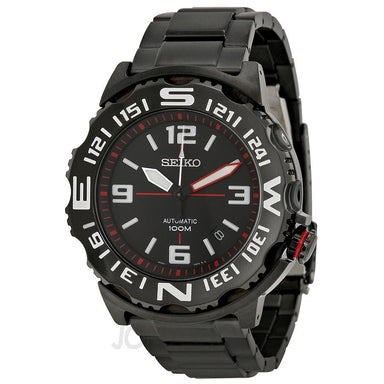 Seiko Superior Automatic Automatic Automatic Black Stainless Steel Watch SRP447 