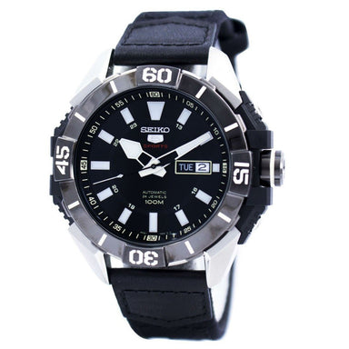 Seiko 5 Automatic Automatic Black Nylon and Leather Watch SRP799 