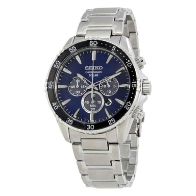 Seiko Core Solar Chronograph Stainless Steel Watch SSC445 