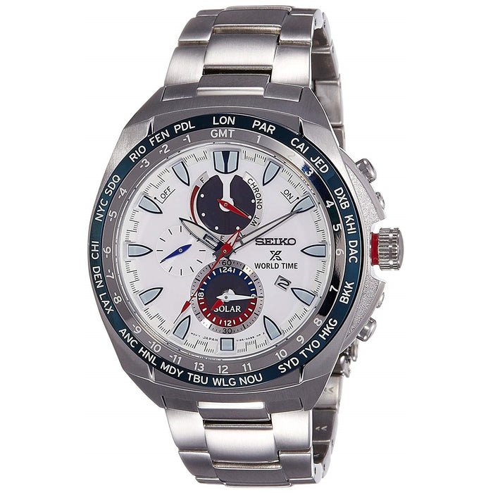 Seiko Prospex Quartz Chronograph Stainless Steel Watch SSC485 