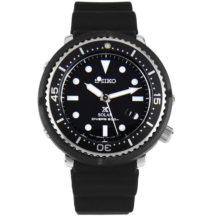 Seiko Prospex Black Silicone Watch STBR007 — 12oclock.us