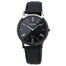 Seiko Solar Solar Black Leather Watch SUP855 