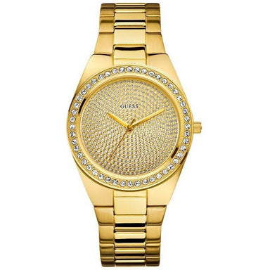 Guess Pixie Quartz Crystal Gold-Tone Stainless Steel Watch U11055L1 