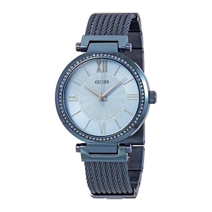 Guess Soho Quartz Blue Stainless Steel Watch W0638L3 