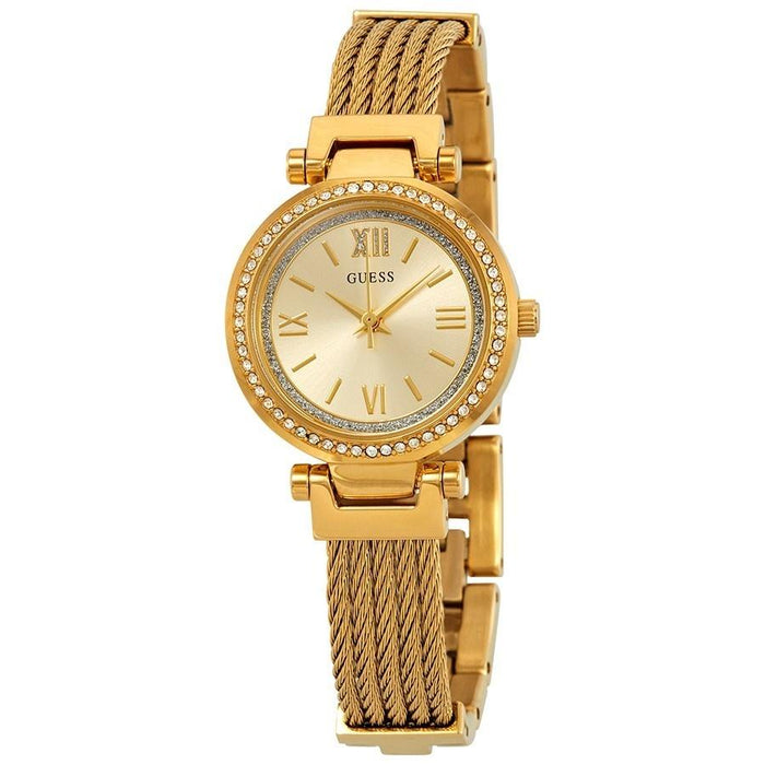 Guess Soho Quartz Gold-Tone Stainless Steel Watch W1009L2 