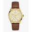 Guess Regent Quartz Brown Leather Watch W1041G2 