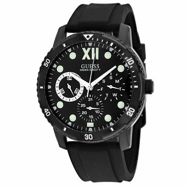 Guess Optimum Quartz Black Silicone Watch W1174G2 