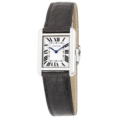 Cartier Tank Francaise Quartz Black Leather Watch W5200005 