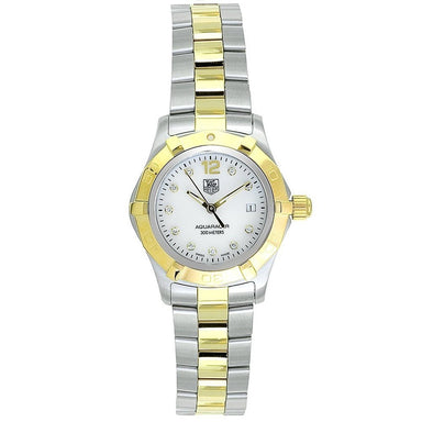 Tag Heuer Aquaracer Quartz Diamond Two-Tone Stainless Steel Watch WAF1425.BB0814 