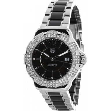 Tag Heuer Formula 1 Quartz Diamond Two-Tone Stainless Steel and Ceramic Watch WAH1217.BA0859 