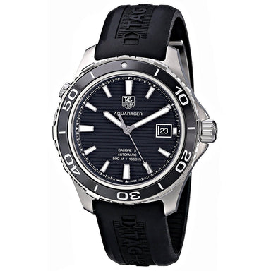 Tag Heuer Aquaracer Automatic Automatic Black Rubber Watch WAK2110.FT6027 