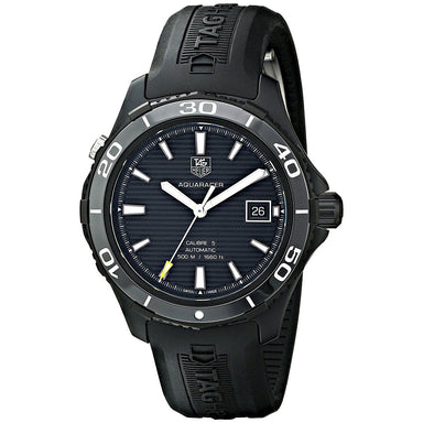 Tag Heuer Aquaracer Automatic Automatic Black Rubber Watch WAK2180.FT6027 