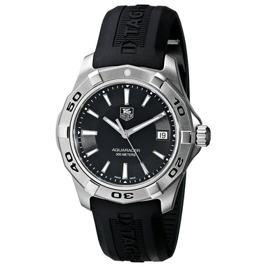 Tag Heuer Aquaracer Quartz Black Rubber Watch WAP1110.FT6029 