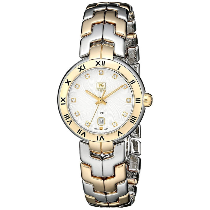 Tag Heuer Link Quartz 18 KT Gold Diamond Two-Tone Stainless Steel Watch WAT1450.BB0955 