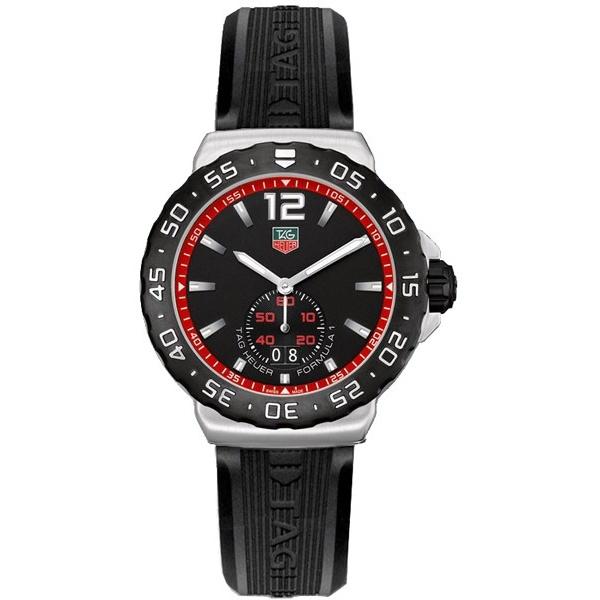 Tag Heuer Formula 1 Quartz Black Rubber Watch WAU1114.FT6024 