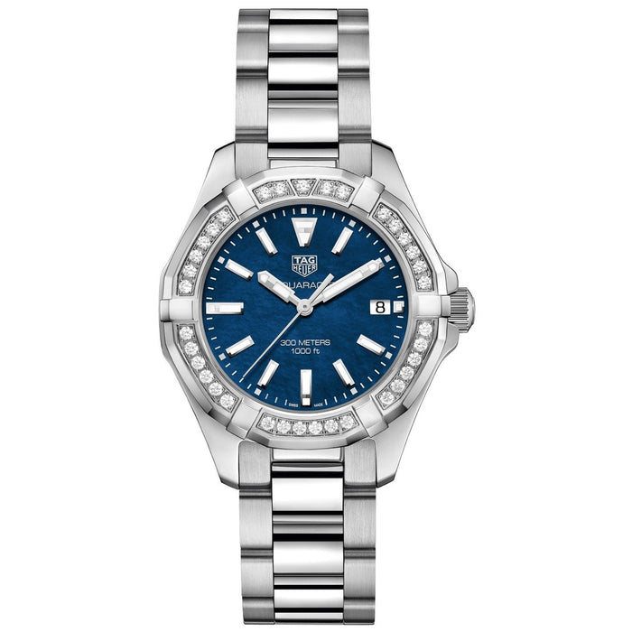 Tag Heuer Aquaracer Quartz Diamond Stainless Steel Watch WAY131N.BA0748 