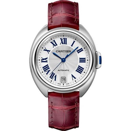 Cartier Cle De Cartier Automatic Red Leather Watch WSCL0017 