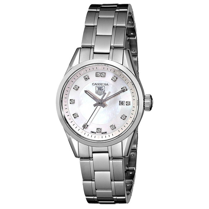 Tag Heuer Carrera Quartz Diamond Stainless Steel Watch WV1411.BA0793 