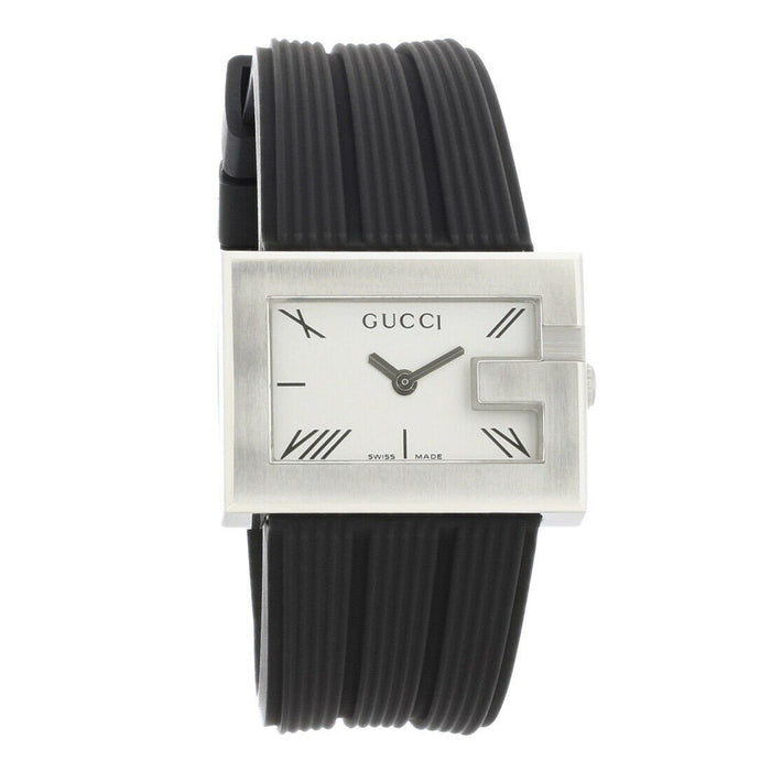 Gucci 100 G Series Quartz Black Rubber Watch YA100507 