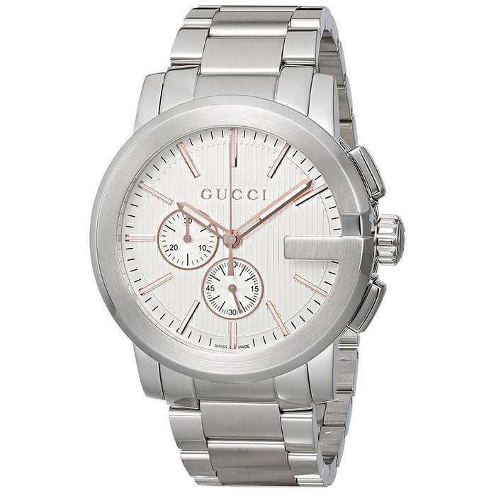 Gucci G-Chrono Quartz Chronograph Stainless Steel Watch YA101201 