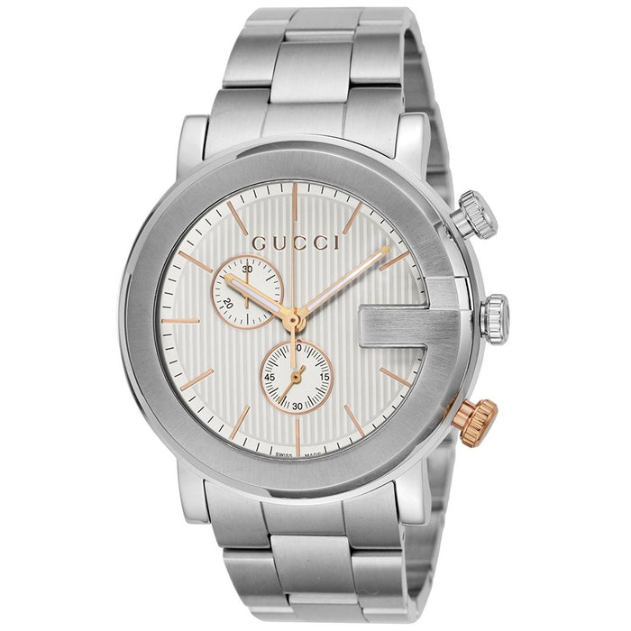 Gucci G Chronograph Quartz Chronograph Stainless Steel Watch YA101360 