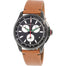 Gucci G-Timeless Extra Large Bee Quartz Chronograph Brown Leather Watch YA126271 