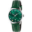 Gucci G-Timeless Quartz Green Leather Watch YA1264042 