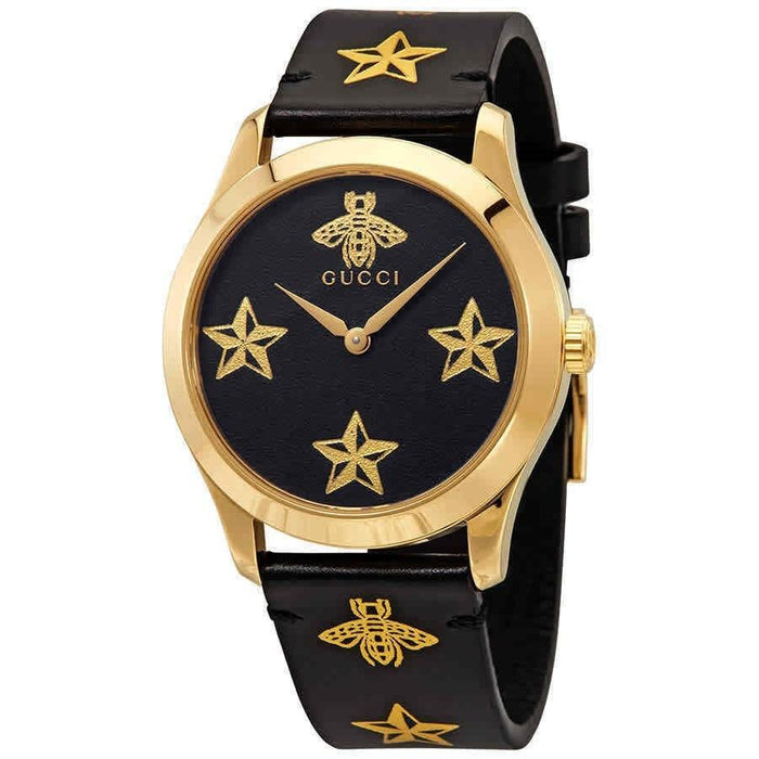 Gucci G-Timeless Quartz Star and Bee Motif Stainless Steel Watch YA1264055 