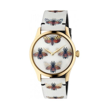 Gucci G-Timeless Hologram Quartz Multicolored Leather Watch YA1264109 