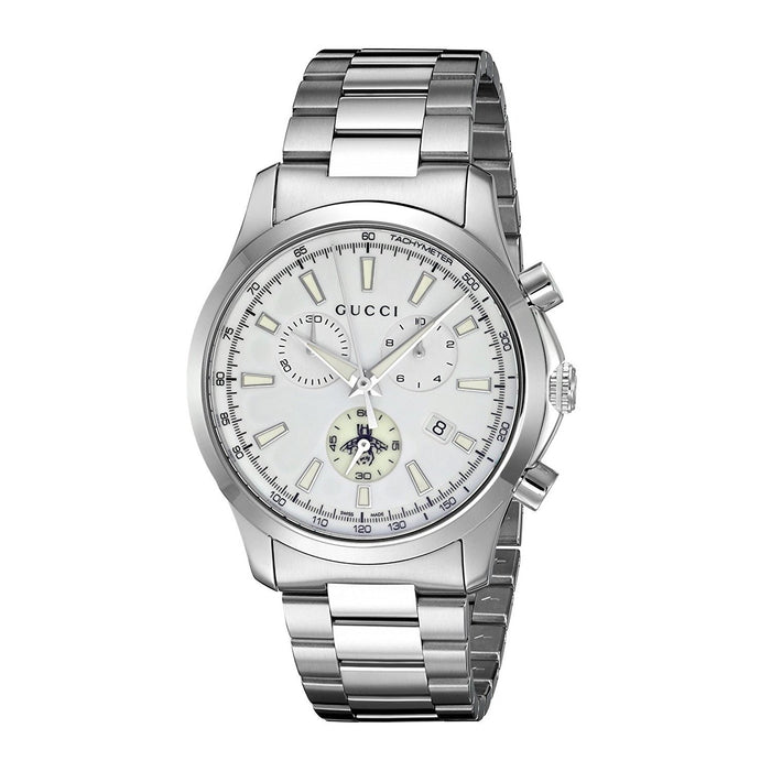 Gucci G-Timeless Quartz Chronograph Stainless Steel Watch YA126472 