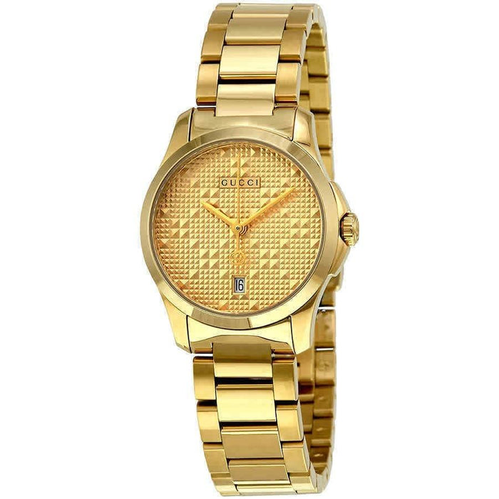 Gucci G-Timeless Quartz Gold-Tone Stainless Steel Watch YA126553 