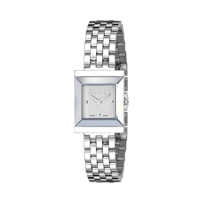 Gucci G-Frame Quartz Stainless Steel Watch YA128402 