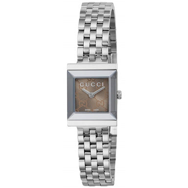 Gucci G-Frame Quartz Stainless Steel Watch YA128514 