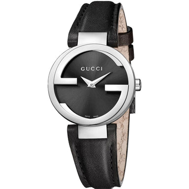 Gucci Interlocking-G Quartz Black Stainless Steel Watch YA133501 