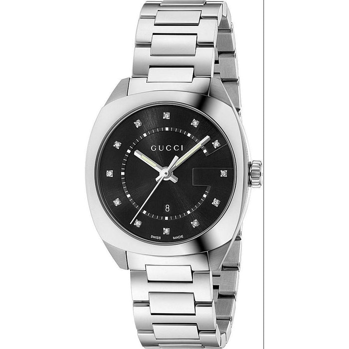 Gucci GG2570 Quartz Diamond Stainless Steel Watch YA142404 