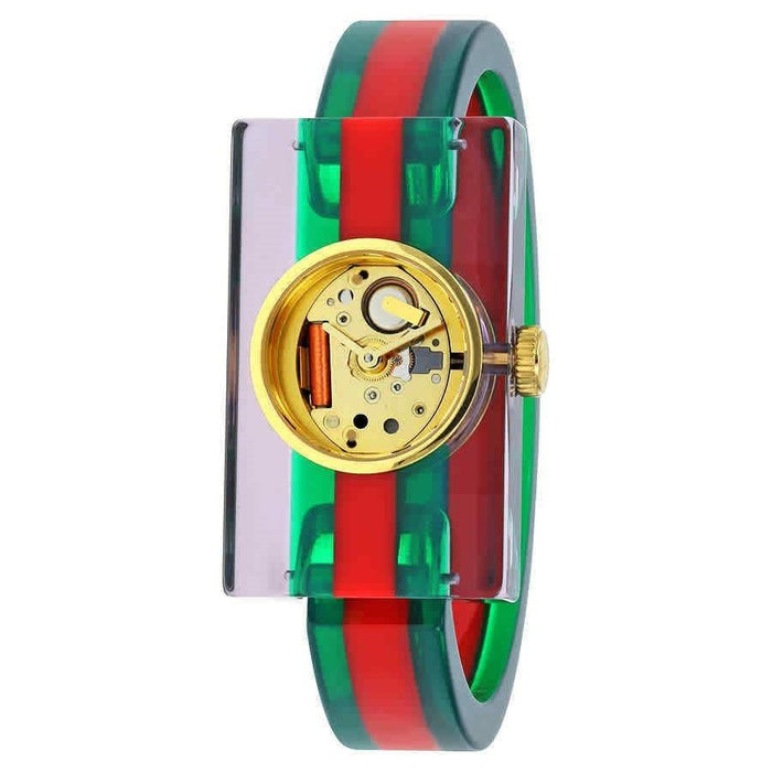 Gucci Plexiglas Quartz Two-Tone Plexiglas Watch YA143503 