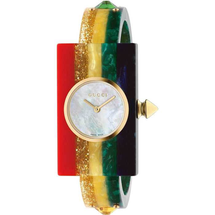 Gucci Plexiglas Quartz Multicolored Plexiglas Watch YA143520 